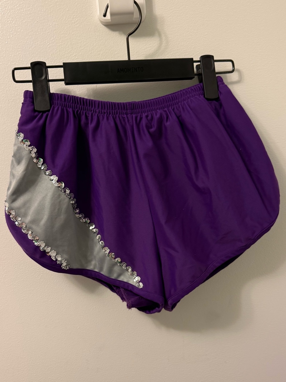ERL Purple Polyester Sequin Shorts